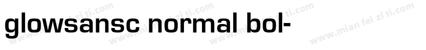 glowsansc normal bol字体转换